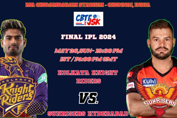 Kolkata Knight Riders vs Sunrisers Hyderabad  Today Match Prediction & Live Odds - Final IPL 2024