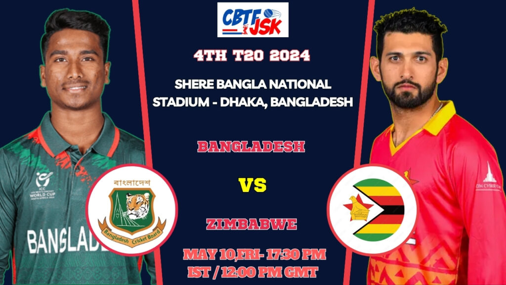 Bangladesh vs Zimbabwe 4th T20 Match Prediction, Betting Tips & Odds