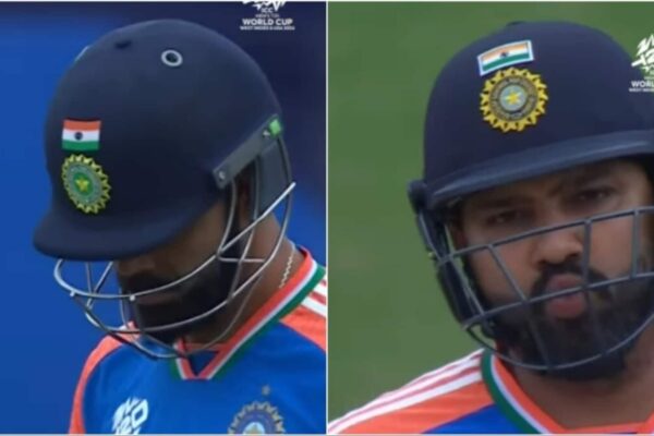 Virat Kohli dismissed for first-ever golden duck at T20 World Cup vs USA, Rohit Sharma's stunned reaction sums it up