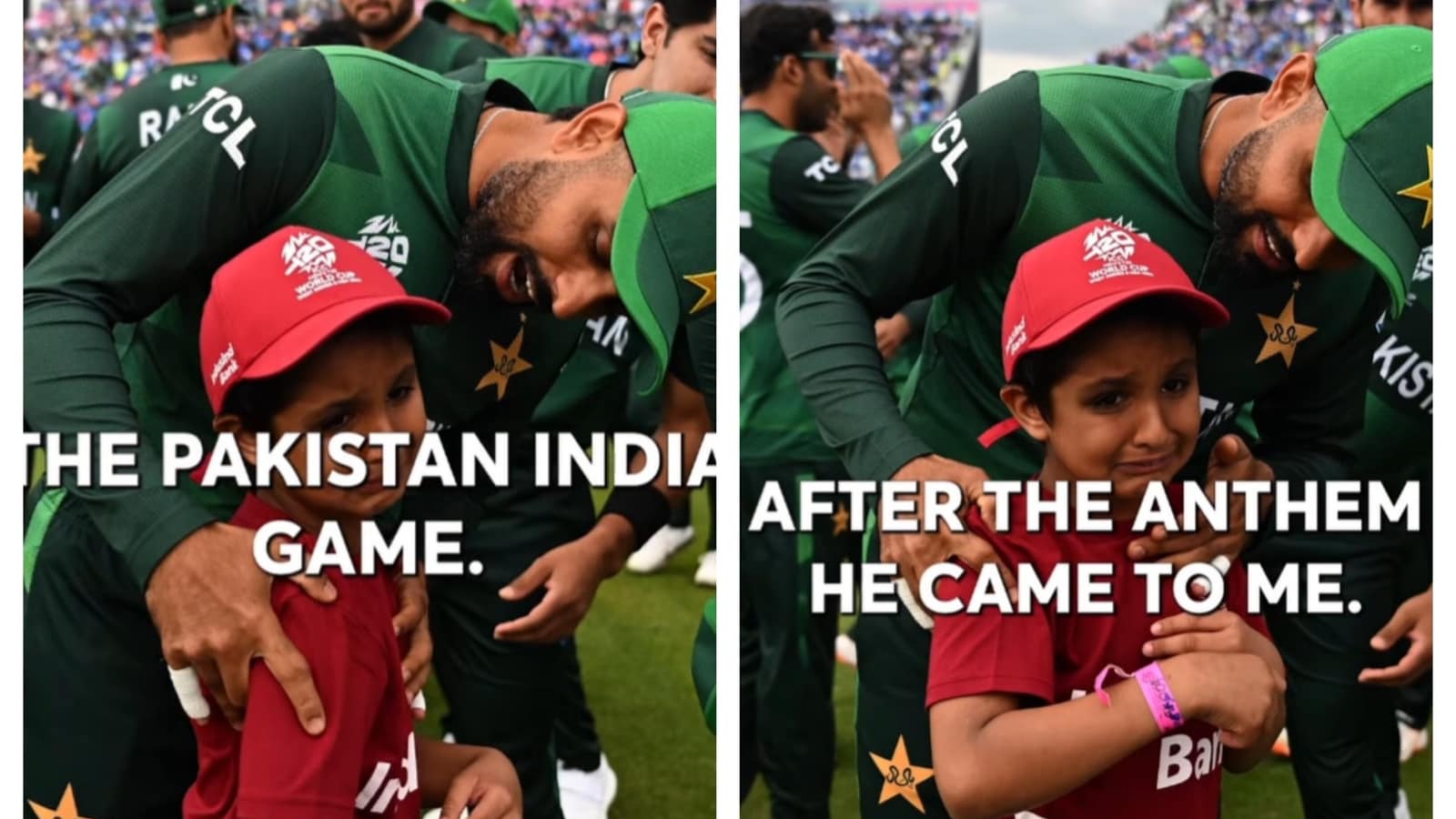 Babar Azam worried as kid starts crying more after he gifts him gloves: ‘I saw him in India vs Pakistan match…’