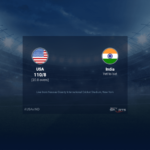 USA vs India live score over Match 25 T20 16 20 updates