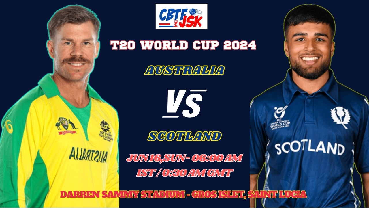 Australia vs Scotland Match Prediction, Betting Tips & Odds - T20 World Cup 2024