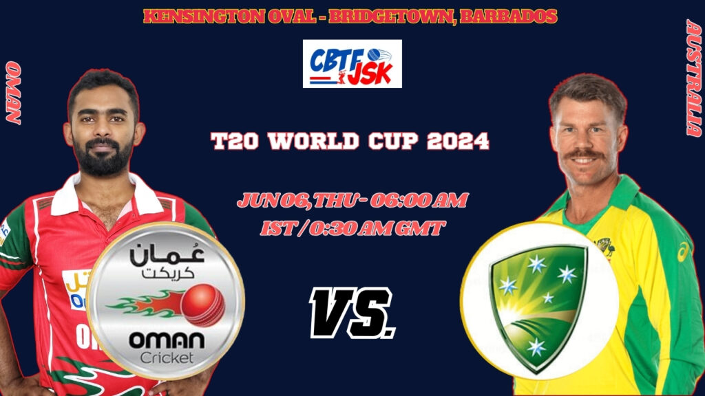 Australia vs Oman Match Prediction, Betting Tips & Odds - T20 World Cup 2024