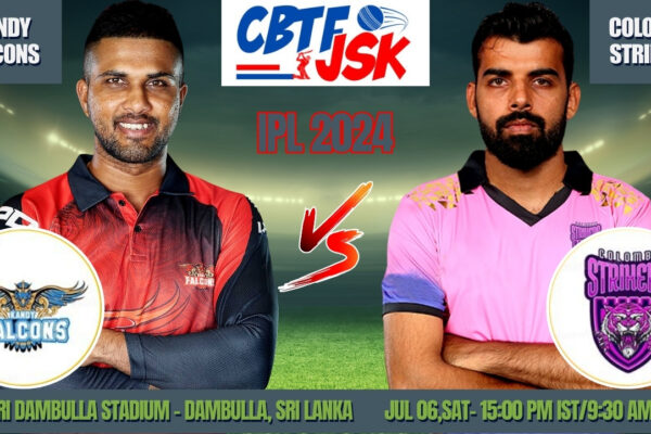 Kandy Falcons vs Colombo Strikers Today Match Prediction & Live Odds - LPL 2024