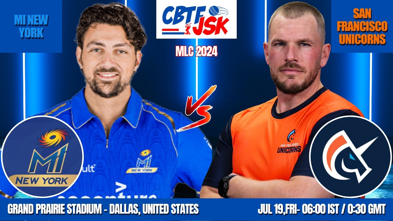 MI New York vs San Francisco Unicorns Today Match Prediction & Live Odds - MLC 2024