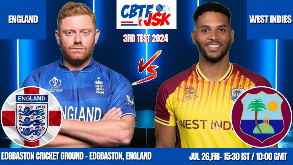 England vs West Indies 3rd Test Match Prediction, Betting Tips & Odds