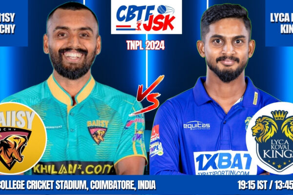 Trichy Grand Cholas vs Lyca Kovai Kings Today Match Prediction & Live Odds - TNPL 2024