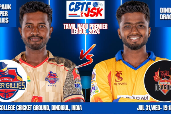 Chepauk Super Gillies vs Dindigul Dragons, TNPLT20, Today Match Prediction