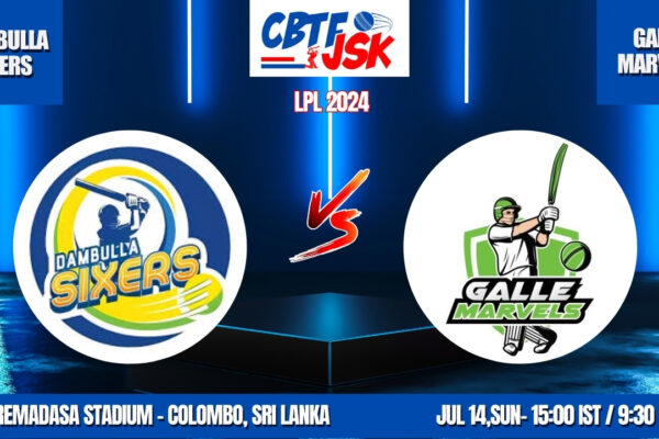 Dambulla Sixers vs Galle Marvels Today Match Prediction & Live Odds - LPL 2024