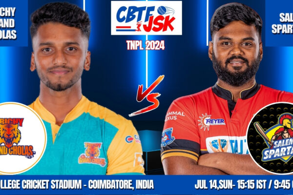 Salem Spartans vs Trichy Grand Cholas Today Match Prediction & Live Odds - TNPL 2024