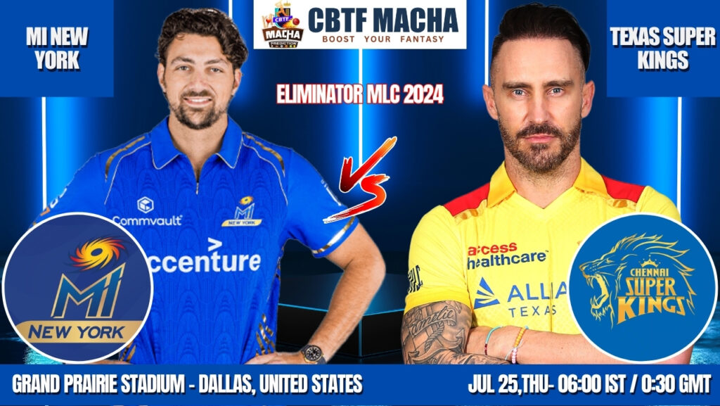 MI New York vs Texas Super Kings Today Match Prediction & Live Odds - Eliminator MLC 2024