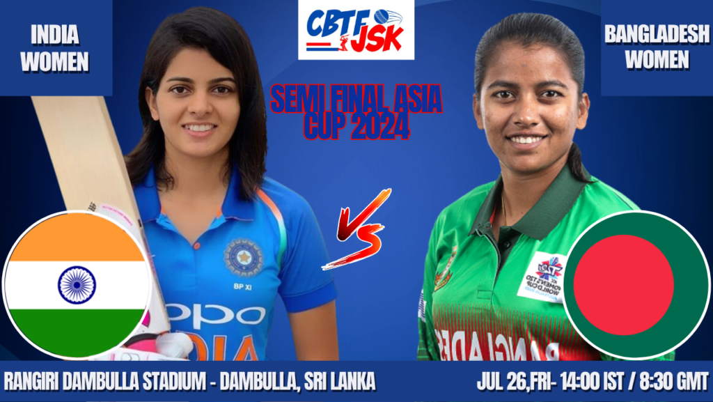 India vs Bangladesh Women Today Match Prediction & Live Odds - Semi Final Asia Cup 2024