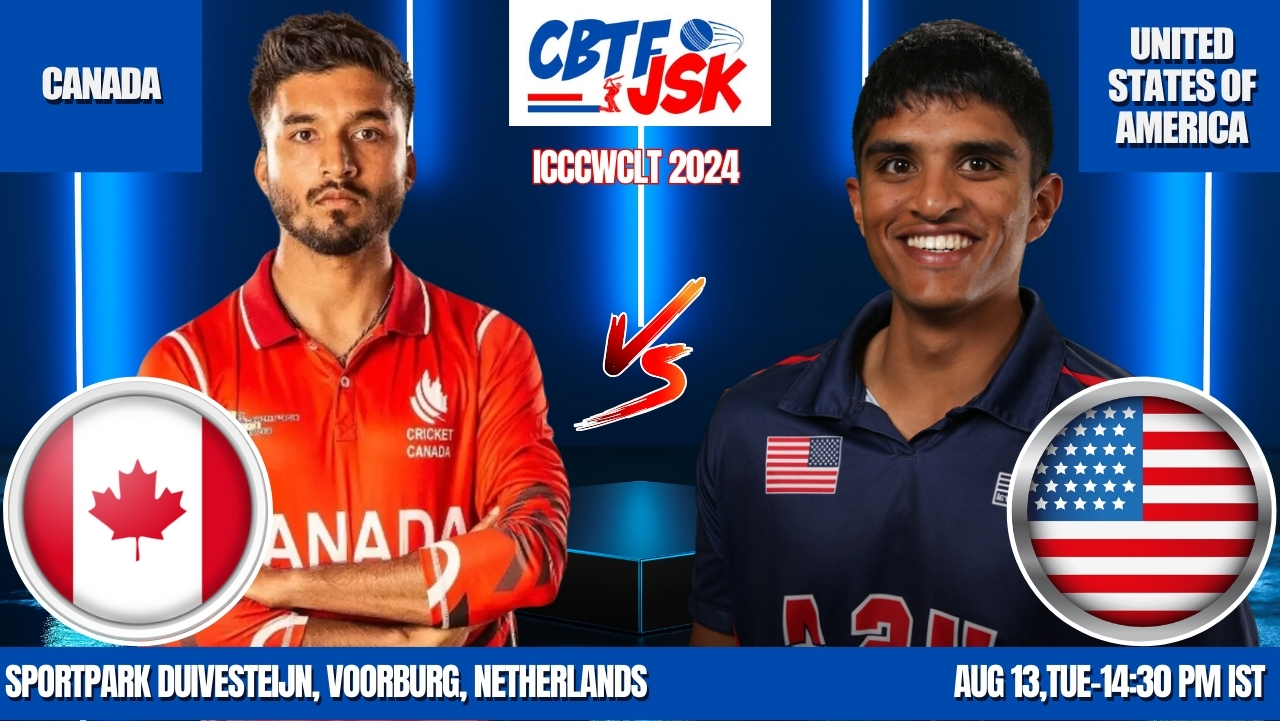 Canada vs United States of America, ICCCWCLT, Today Match Prediction