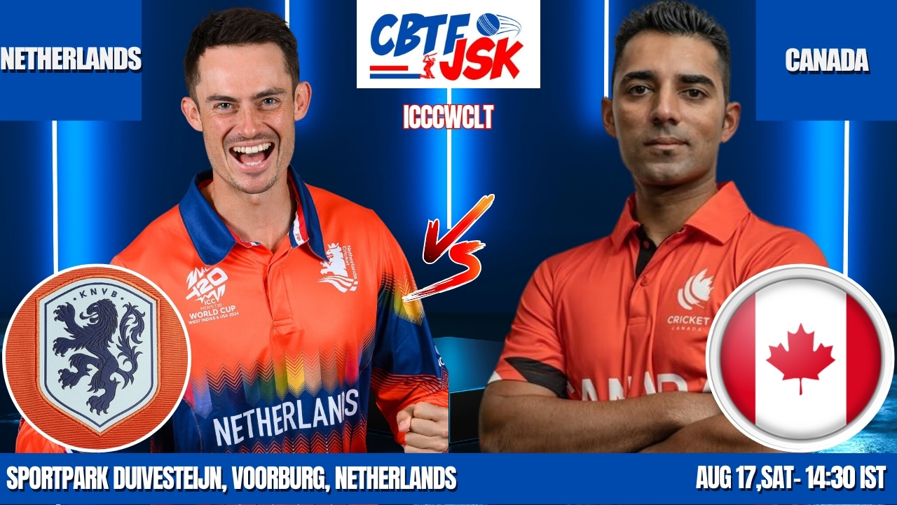 Netherlands vs Canada, ICCCWCLT, Today Match Prediction