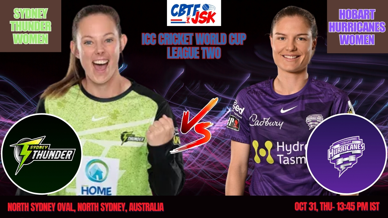 Sydney Thunder Women vs Hobart Hurricanes Women, WBBLT20, Today Match Prediction