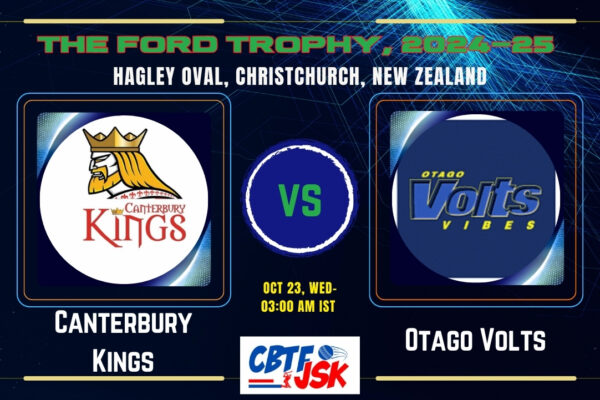 Canterbury Kings vs Otago Volts, FT, Today Match Prediction