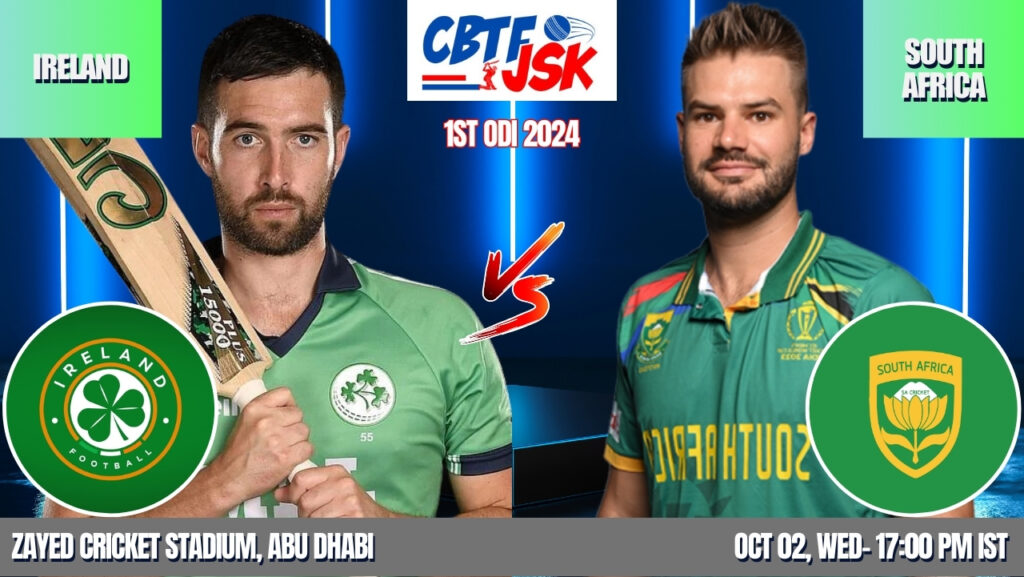 Ireland vs South Africa, IRE vs SA , Today Match Prediction