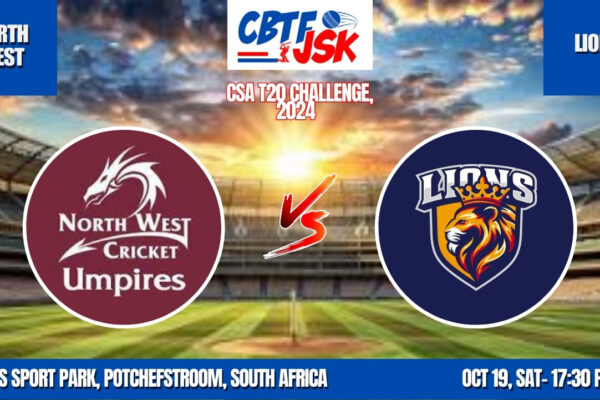 North West vs Lions, CSAT20, Today Match Prediction