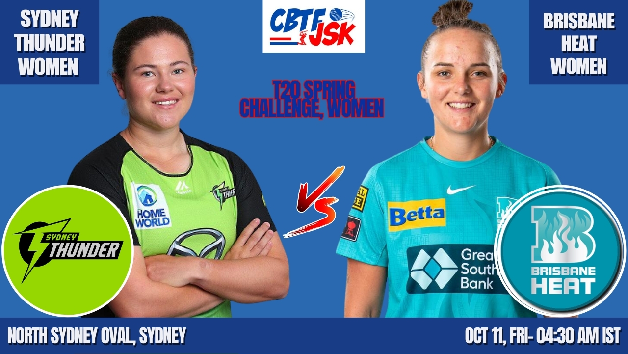 Sydney Thunder Women vs Brisbane Heat Women, T20 Spring Challenge, Today Match Prediction