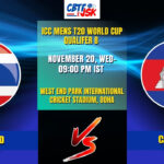 Thailand vs Cambodia, ICC Mens T20 WC qual B, Today Match Prediction