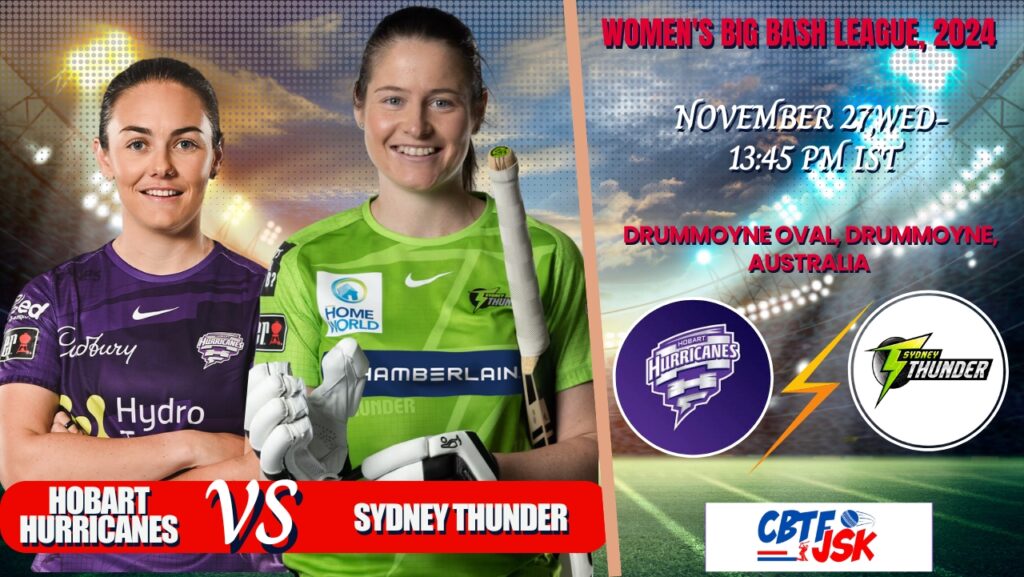 Sydney Thunder Women vs Hobart Hurricanes Women, WBBLT20, Today Match Prediction