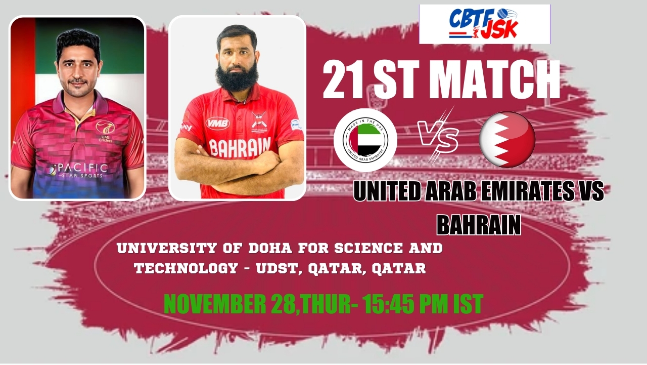 United Arab Emirates vs Bahrain, ICCWCAQB, Today Match Prediction