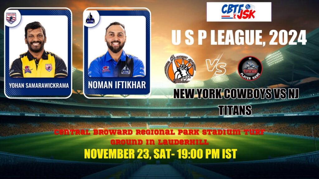 New York Cowboys vs NJ Titans, USPL2024, Today Match Prediction