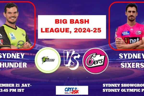 Sydney Thunder vs Sydney Sixers, BBLT20, Today Match Prediction