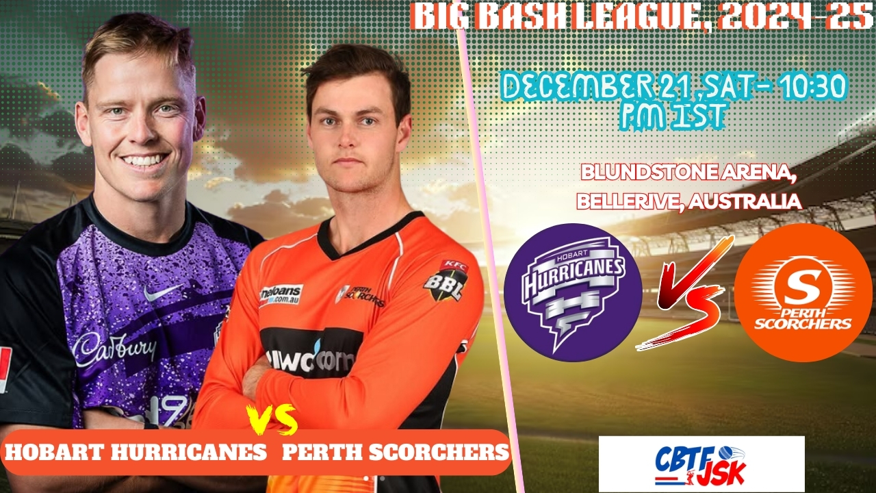 Hobart Hurricanes vs Perth Scorchers, BBLT20, Today Match Prediction