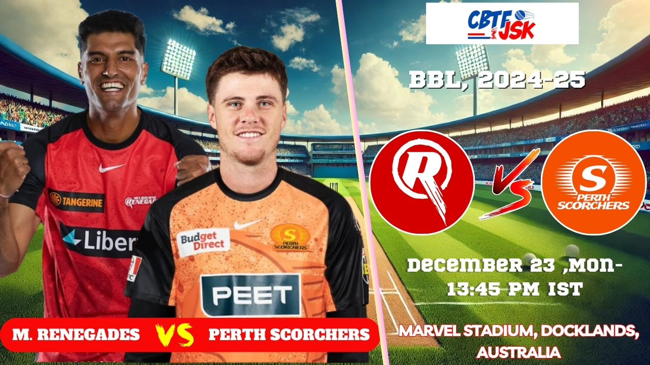 Melbourne Renegades vs Perth Scorchers, BBLT20, Today Match Prediction