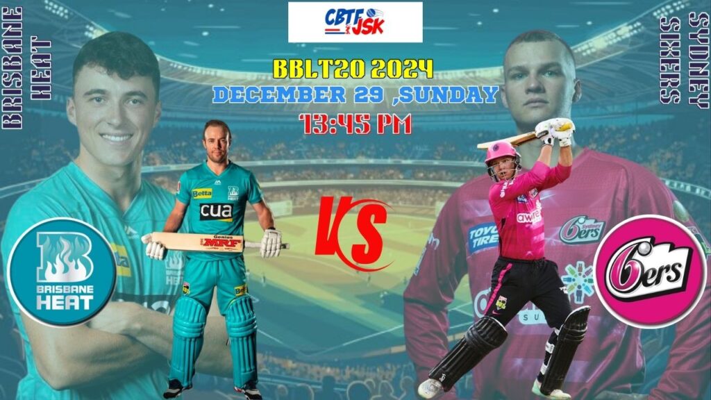 Brisbane Heat vs Sydney Sixers, BBLT20, Today Match Prediction