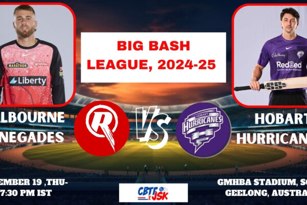 Melbourne Renegades vs Hobart Hurricanes, BBLT20, Today Match Prediction