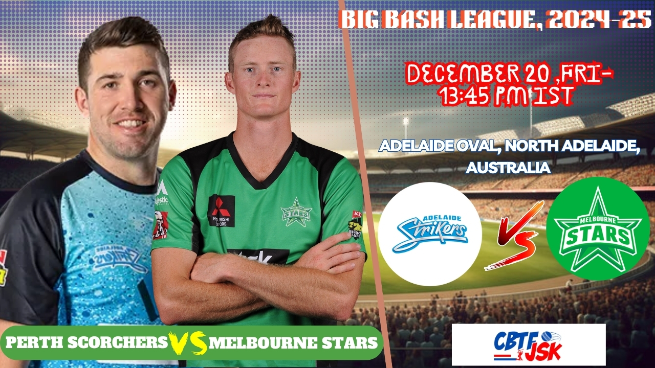 Adelaide Strikers vs Melbourne Stars, BBLT20, Today Match Prediction