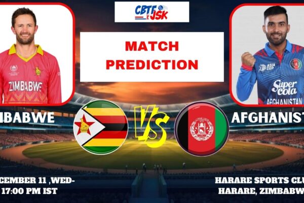 Zimbabwe vs Afghanistan, AFG vs ZIM 2024, Today Match Prediction