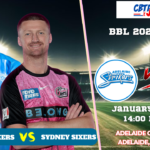 Adelaide Strikers vs Sydney Sixers, BBLT20, Today Match Prediction