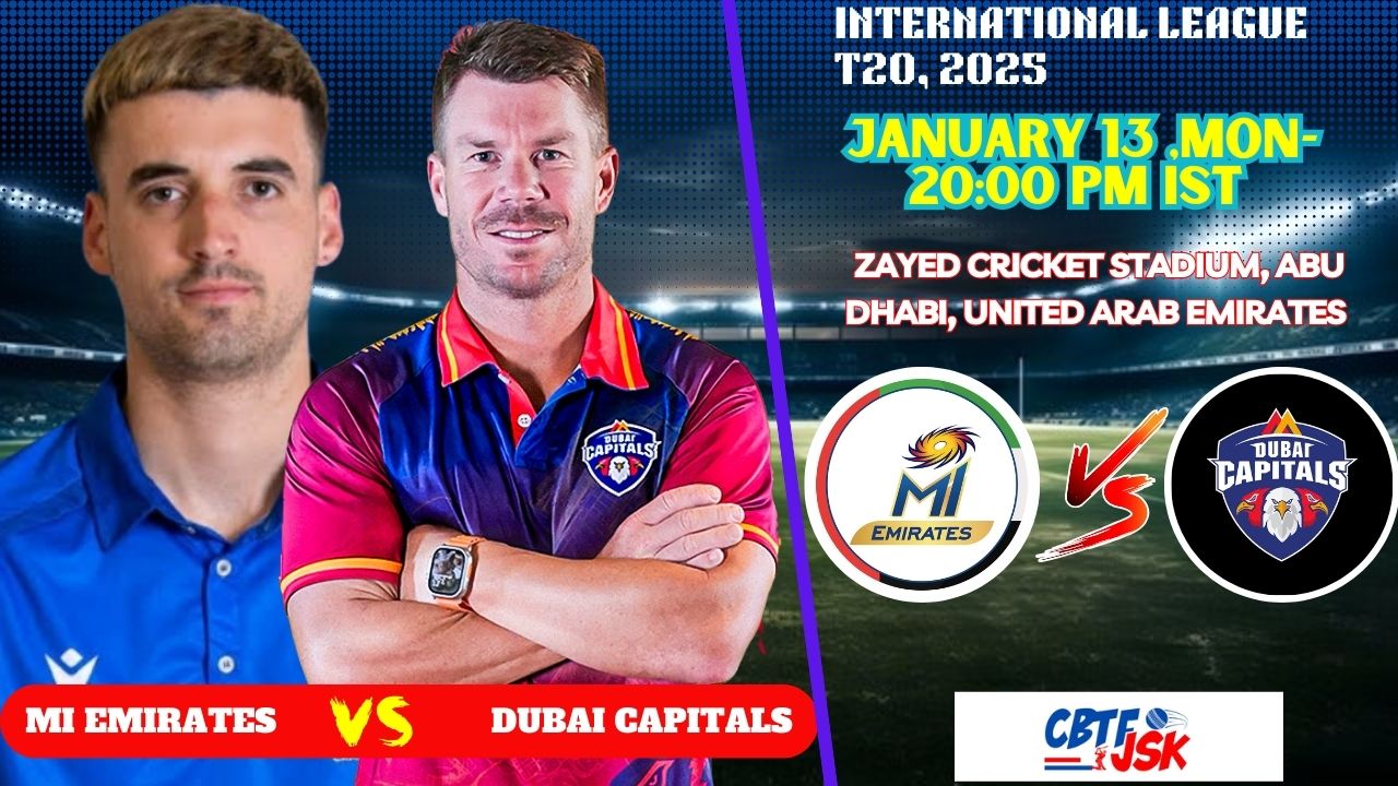 MI Emirates vs Dubai Capitals , ILT20, Today Match Prediction