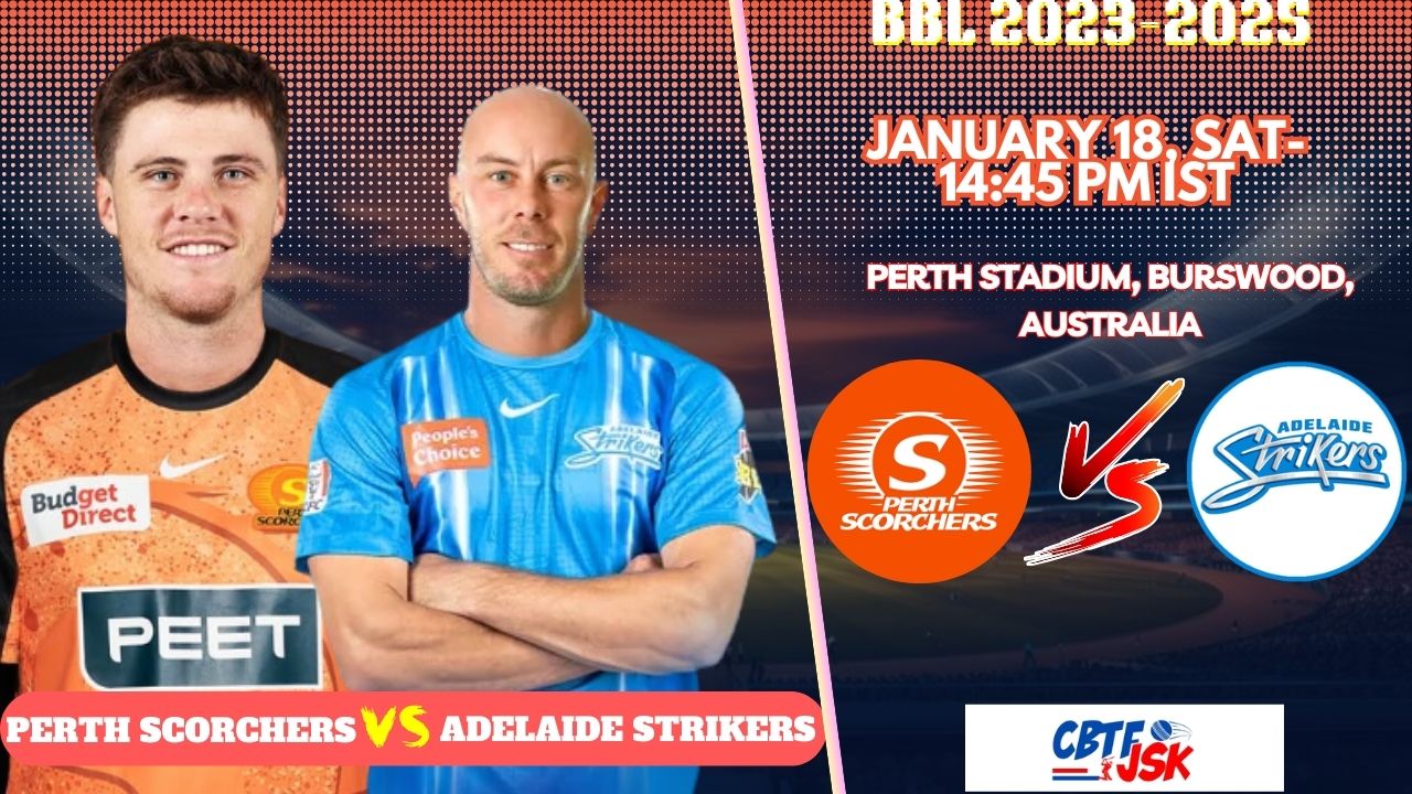 Perth Scorchers vs Adelaide Strikers, BBLT20, Today Match Prediction