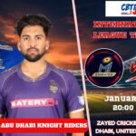 MI Emirates vs Abu Dhabi Knight Riders, ILT20, Today Match Prediction