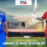 MI Emirates vs Desert Vipers , ILT20, Today Match Prediction