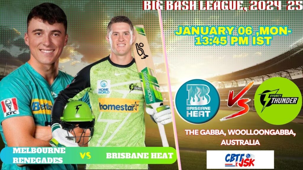 Brisbane Heat vs Sydney Thunder, BBLT20, Today Match Prediction