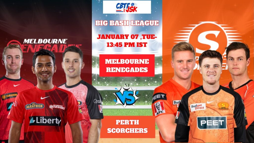 Perth Scorchers vs Melbourne Renegades, BBLT20, Today Match Prediction