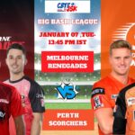 Perth Scorchers vs Melbourne Renegades, BBLT20, Today Match Prediction