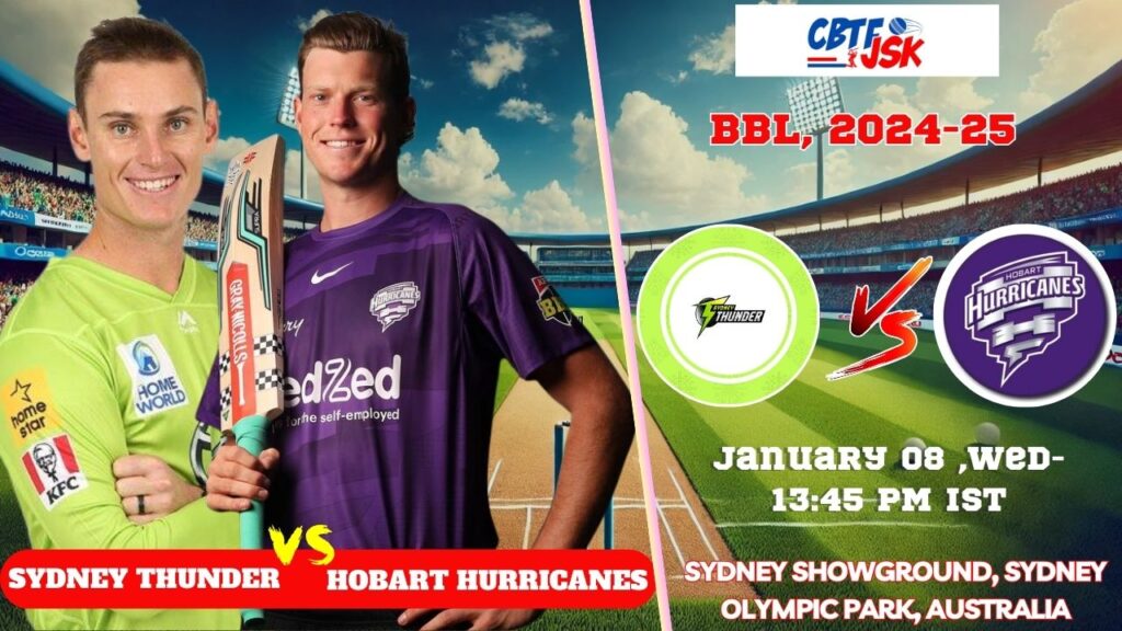 Sydney Thunder vs Hobart Hurricanes, BBLT20, Today Match Prediction