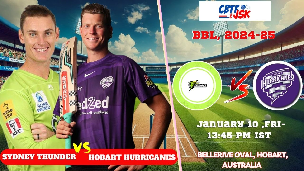 Hobart Hurricanes vs Sydney Thunder, BBLT20, Today Match Prediction