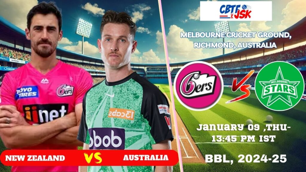 Melbourne Stars vs Sydney Sixers, BBLT20, Today Match Prediction