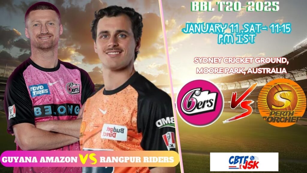 Sydney Sixers vs Perth Scorchers, BBLT20, Today Match Prediction