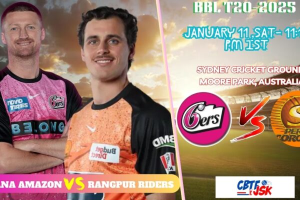 Sydney Sixers vs Perth Scorchers, BBLT20, Today Match Prediction