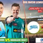 Adelaide Strikers vs Brisbane Heat, BBLT20, Today Match Prediction