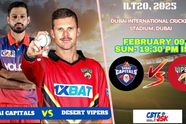 Dubai Capitals vs Desert Vipers , ILT20, Today Match Prediction