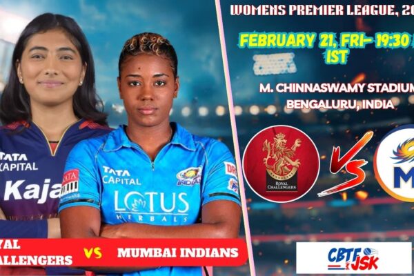 Royal Challengers Bangalore vs Mumbai Indians ​Women's, WPLT20, Today Match Prediction